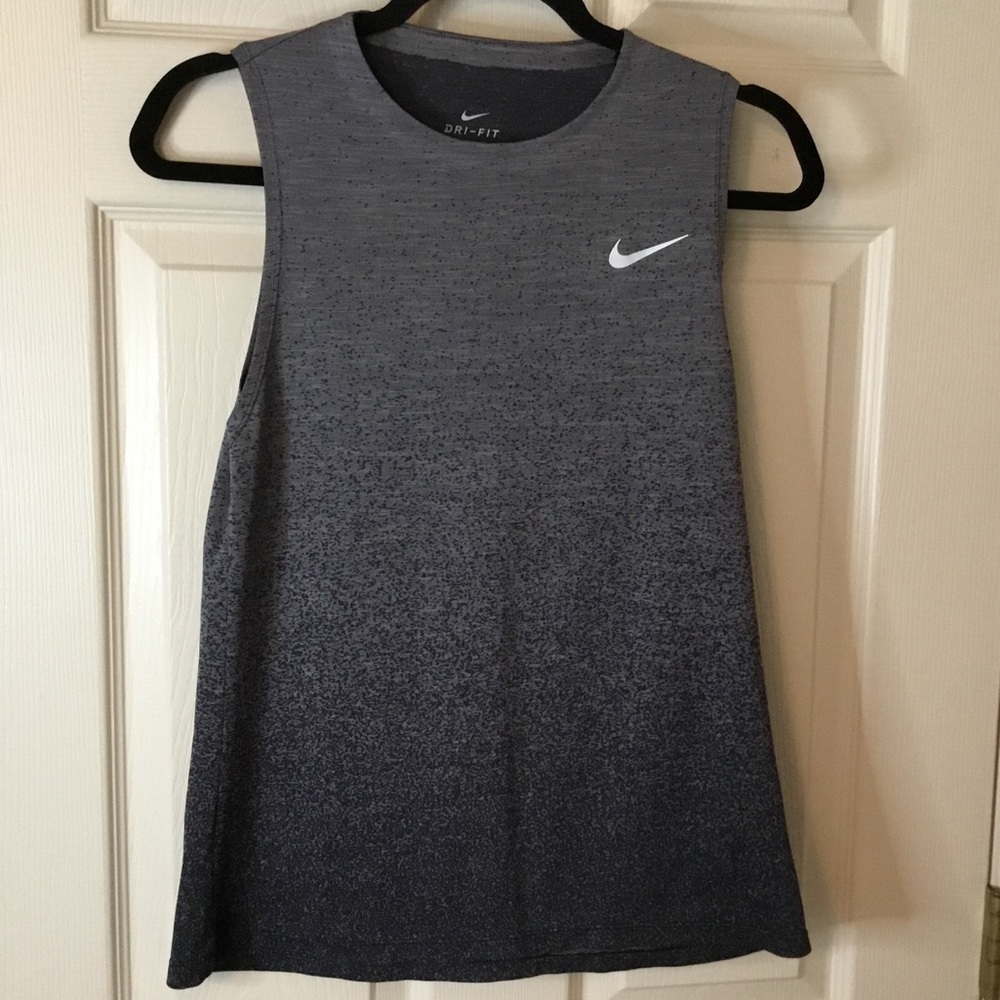 Nike Dri-Fit Gray Ombré Women’s Workout Tank Top - Size M